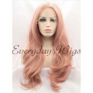 Pink Synthetic Wig